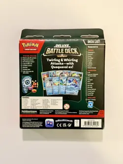 Pokemon Deluxe Battle Deck QUAQUAVAL ex Factory Sealed Box Ready To Play Deck - Image 2