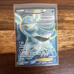Pokemon Glaceon EX 116/124 Fates Collide NM, full art, ultra rare, holo - Image 1