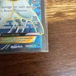 Pokemon Glaceon EX 116/124 Fates Collide NM, full art, ultra rare, holo - Image 4