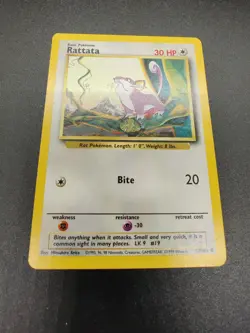 Rattata | LP | Base Set Unlimited 61/102 | Common | Pokemon - Image 1