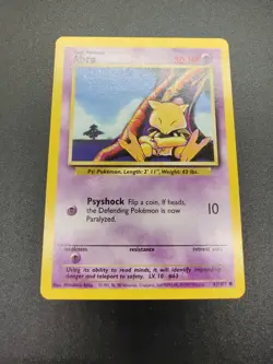 Abra | MP | Base Set Unlimited 43/102 | Common | Pokemon - Image 1