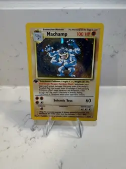 Pokemon Machamp Deck Exclusives Holo Rare 1st Edition 008/102 100 HP English - Image 1