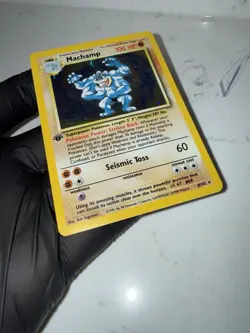 Pokemon Machamp Deck Exclusives Holo Rare 1st Edition 008/102 100 HP English - Image 2