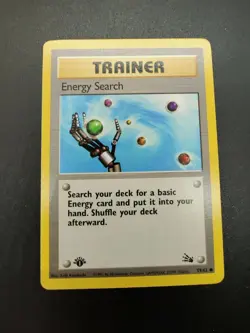 Energy Search | MP | Fossil 1st Edition 59/62 | Common | Pokemon - Image 1