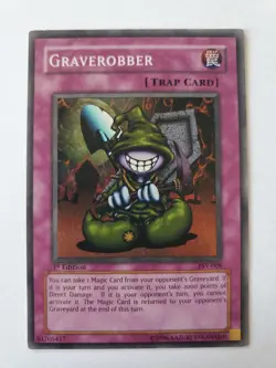 Yugioh Graverobber PSV-008 Super Rare 1st Edition Foil - Image 1