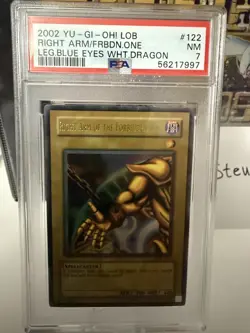 Right Arm of the Forbidden One (EXODIA) - LOB-122 - PSA 7 - Yu-Gi-Oh! - Image 2