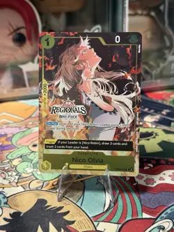 One Piece Offline Regionals Participation Stamped Nico Olivia OP09-106 - Image 1