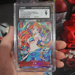 2024 ONE PIECE PRB01 STORAGE SET JAPANESE #007 NAMI CGC 9 - Image 1