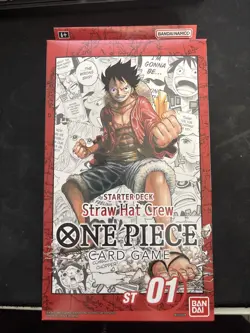 One Piece TCG Luffy Straw Hat Crew Starter Deck English, Sealed, ST-01 811039038366 - Image 1