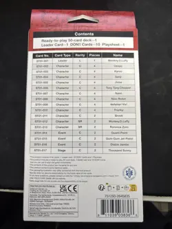 One Piece TCG Luffy Straw Hat Crew Starter Deck English, Sealed, ST-01 811039038366 - Image 2