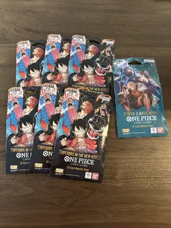 One Piece Emperors in the New World OP-09 Sleeved Booster Pack Lot of 6 English - Image 1