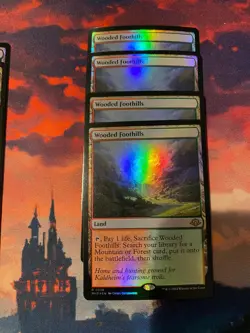 MTG Modern Horizons 3 Wooded Foothills Foil x 4 - Image 1