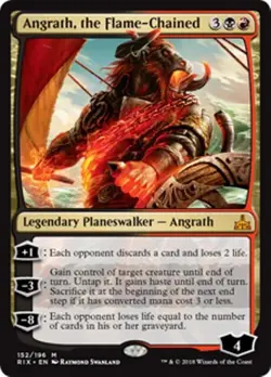 MTG - ANGRATH, THE FLAME-CHAINED - Rivals of Ixalan (M) - Image 1