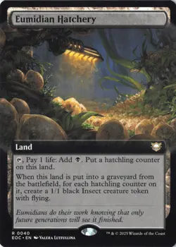 Eumidian Hatchery (Extended Art) Commander: Edge of Eternities Regular - NM #40 - Image 1
