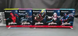 SDCC 2025 Magic The Gathering x Marvel Spider-Man Complete 5 Deck Set w/ Playmat - Image 2