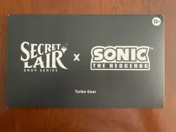 MTG Secret Lair x Sonic: Turbo Gear NON-FOIL EDITION Sealed, In Hand - Image 1