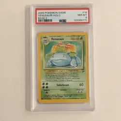 Venusaur 2000 Base Set 2 18/130 Holo Rare PSA 8 Pokemon TCG Card - Image 1