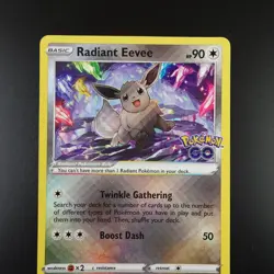 Radiant Eevee SWSH230 Pokemon Go Holo Pokemon Card - Image 2