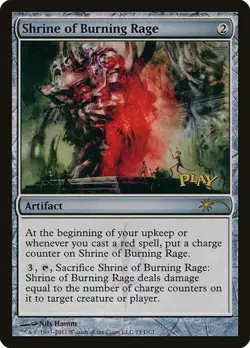 Shrine of Burning Rage - Foil Promo DCI LP MTG - Image 1