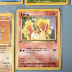 First Edition Pokemon Vintage Base Set Jungle Fossil TCG LOT 1999 (13 Cards) - Image 5