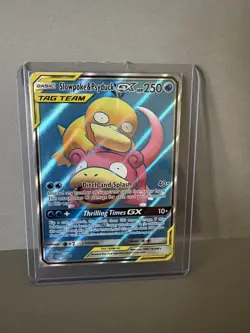 Pokemon TCG Slowpoke and Psyduck GX Tag Team Card Near Mint See Pics - Image 1