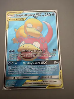 Pokemon TCG Slowpoke and Psyduck GX Tag Team Card Near Mint See Pics - Image 3