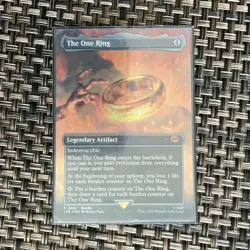 The Lord of the Rings The One Ring Legendary Artifact Rare MTG Card English 2023 - Image 1