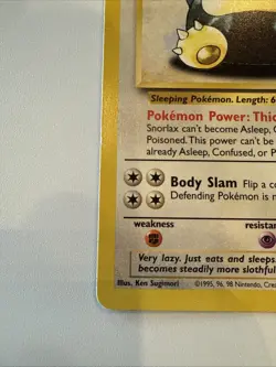 Pokemon TCG Snorlax Jungle Card 27/64 - Image 3