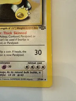 Pokemon TCG Snorlax Jungle Card 27/64 - Image 4