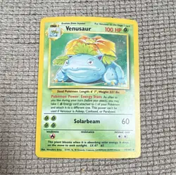 Venusaur Base Set Holo Rare Pokemon Card 15/102 100 HP English - Image 1
