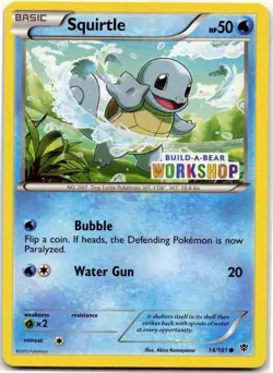 Squirtle - 14/101 (Build-A-Bear Workshop Exclusive) Promo Miscellaneous Cards & - Image 1