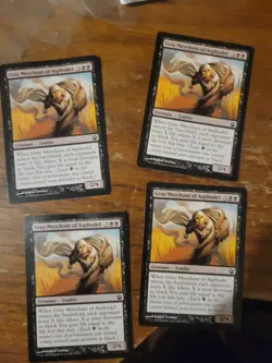 4x Gray Merchant of Asphodel Theros Magic The Gathering MTG Card Vintage Pauper - Image 1
