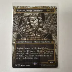 Raphael, Ninja Destroyer (Borderless) (Gold-Stamped Signature) - MTG - Image 1
