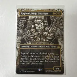 Raphael, Ninja Destroyer (Borderless) (Gold-Stamped Signature) - MTG - Image 3