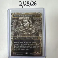 Raphael, Ninja Destroyer (Borderless) (Gold-Stamped Signature) - MTG - Image 4