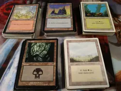 *** 200 VINTAGE Basic Land Lot - 40 of each - Magic the Gathering MTG FTG *** - Image 1