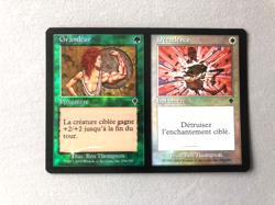 Mtg Carte Magic Invasion Wax Wane French FOIL LP - Image 1