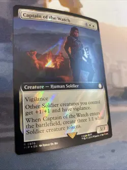MTG Captain of the Watch (Extended Art) (Surge Foil) [Fallout] - Image 3