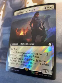 MTG Captain of the Watch (Extended Art) (Surge Foil) [Fallout] - Image 4