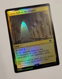 MTG Great Hall of the Citadel Foil 0254 Legendary Land LotR Lord of the Rings - Image 1