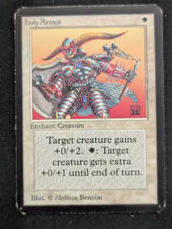Holy Armor - Alpha - LP - MTG - Magic The Gathering - White - Enchant - Image 1