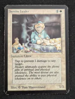 Samite Healer - Alpha - LP - MTG - Magic The Gathering - White - Creature - Image 1