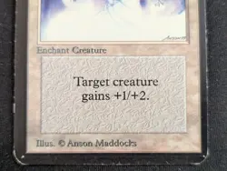 Holy Strength - Alpha - LP - MTG - Magic The Gathering - White - Enchant - Image 2