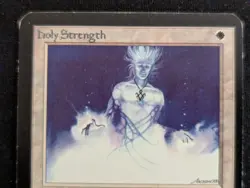 Holy Strength - Alpha - LP - MTG - Magic The Gathering - White - Enchant - Image 3