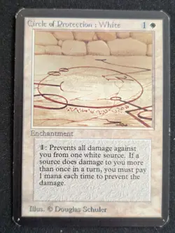 Circle of Protection White - Alpha - LP - MTG - Magic The Gathering - White - En - Image 1