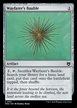 1x Wayfarer's Bauble NM Eng MTG - Commander : WOE - Image 1