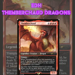 EDH - Themberchaud Dragon Tribal, MTG Commander Deck, Bracket 2 - Image 1