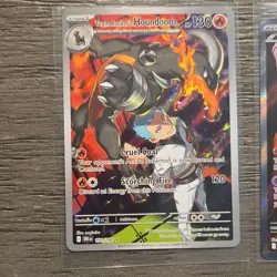 1 Team Rocket's Houndoom 191/182 DRI & 1 Mewtwo EX 213/182 Holo Pokemon Card Lot - Image 2