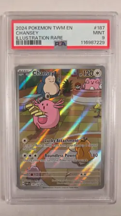 PSA (9) - Pokemon: (Twilight Masquerade) Chansey Illustration Rare - Image 1