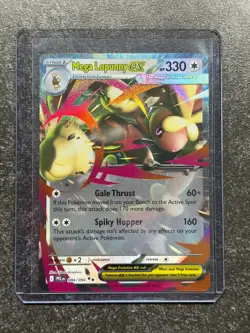 2025 Mega Evolution Phantasmal Flames Mega Lopunny EX Double Rare Holo #84/94 - Image 1